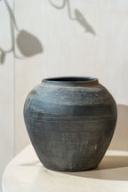 Old Dark Grey Pots