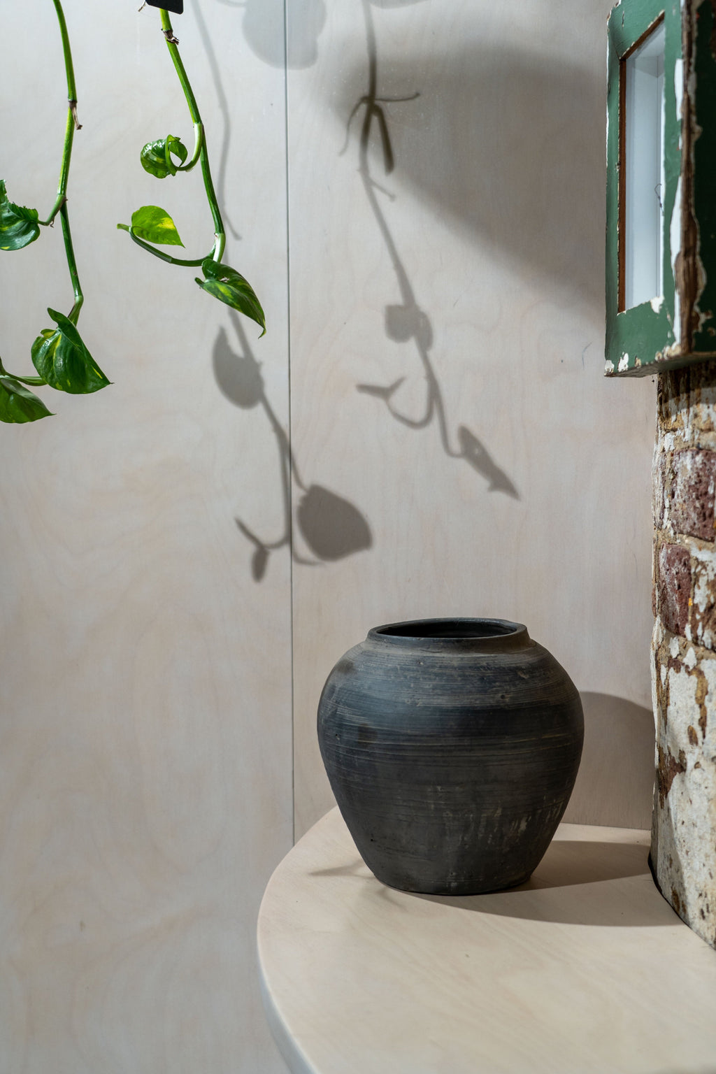 Old Dark Grey Pots