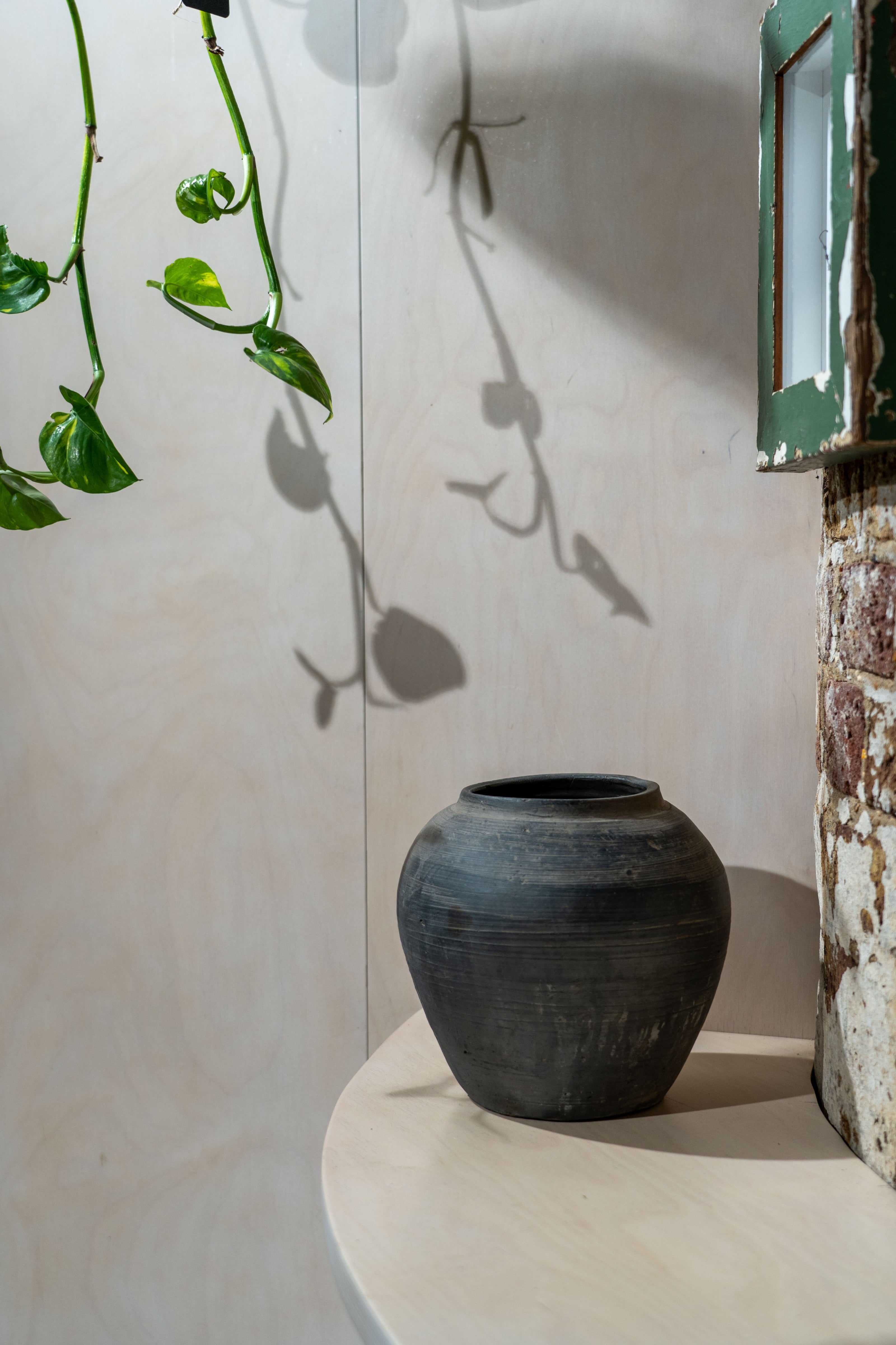 Old Dark Grey Pots