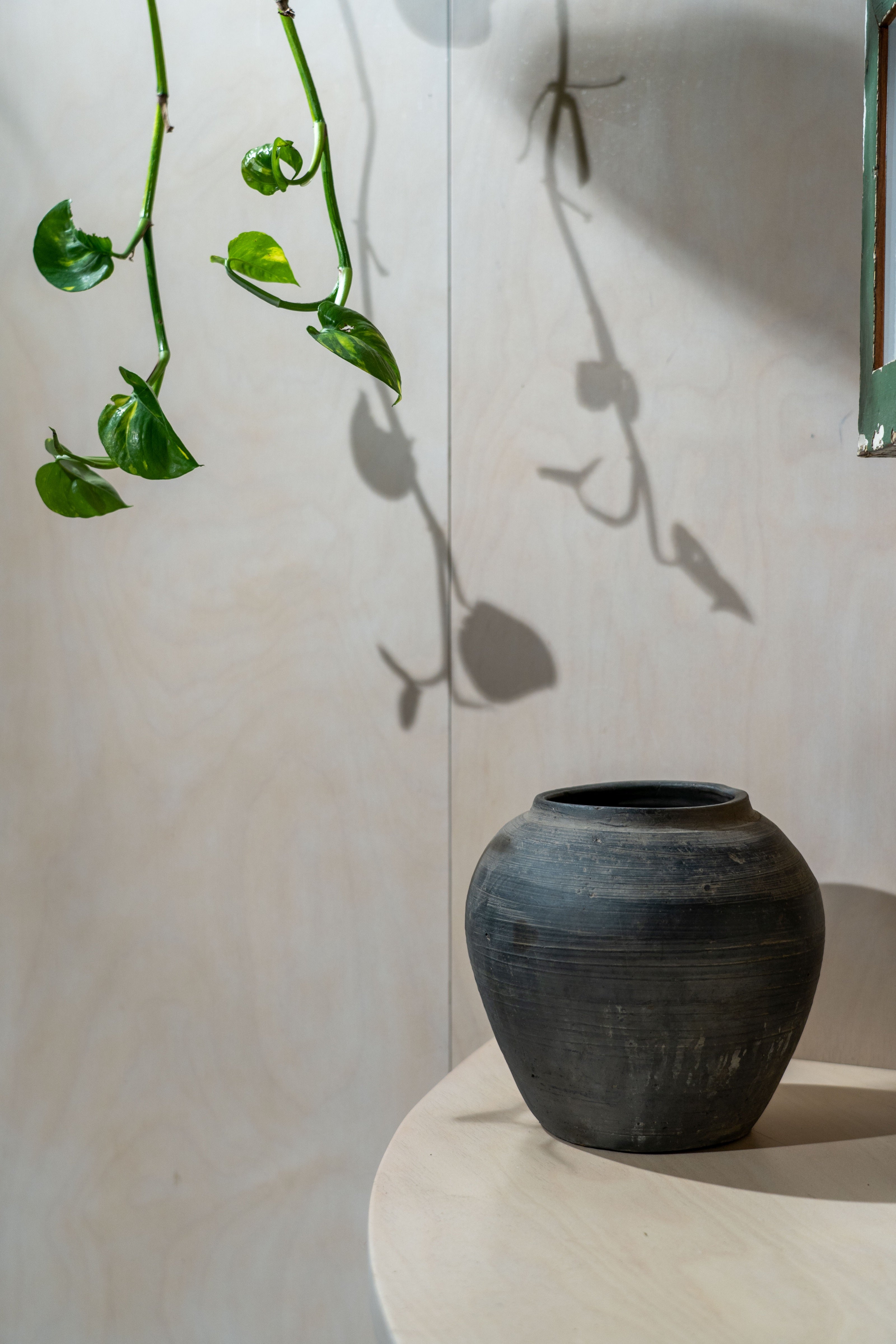 Old Dark Grey Pots
