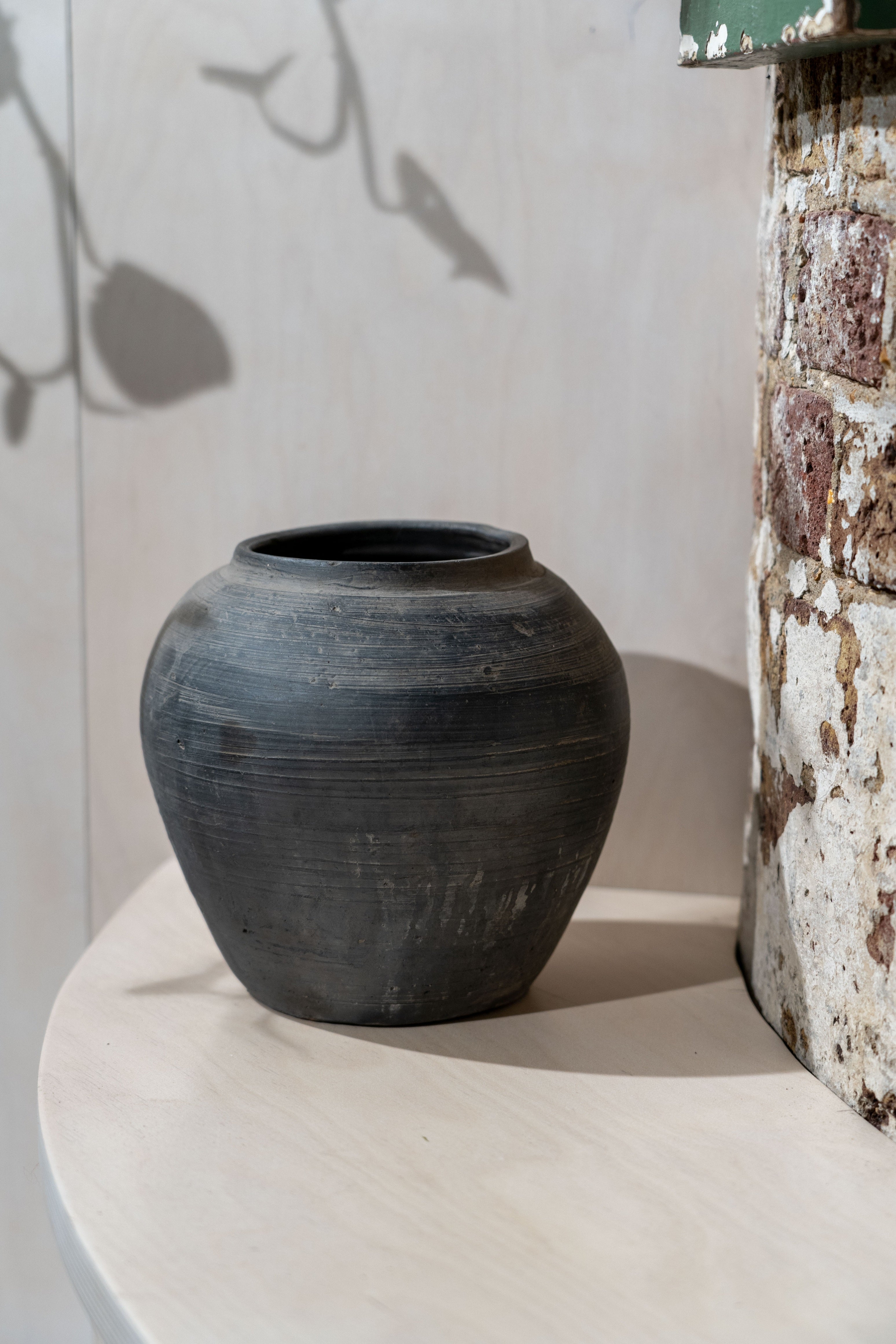 Old Dark Grey Pots