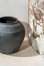 Old Dark Grey Pots