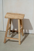 Vintage Rustic Stool - Elm wood