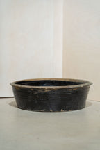 Old Low Black Asian Bowls