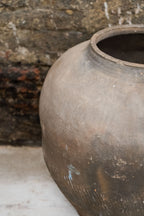 Old XL Brown Asian Pots