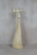 Swazi Giraffe-head sculptures - wood - 80.3