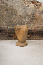 Vintage Elm Asian Wooden Mortar XL 2