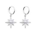 Celeste North Star Hoop Earrings