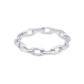 Chained Up Plain Chain Stacking Ring