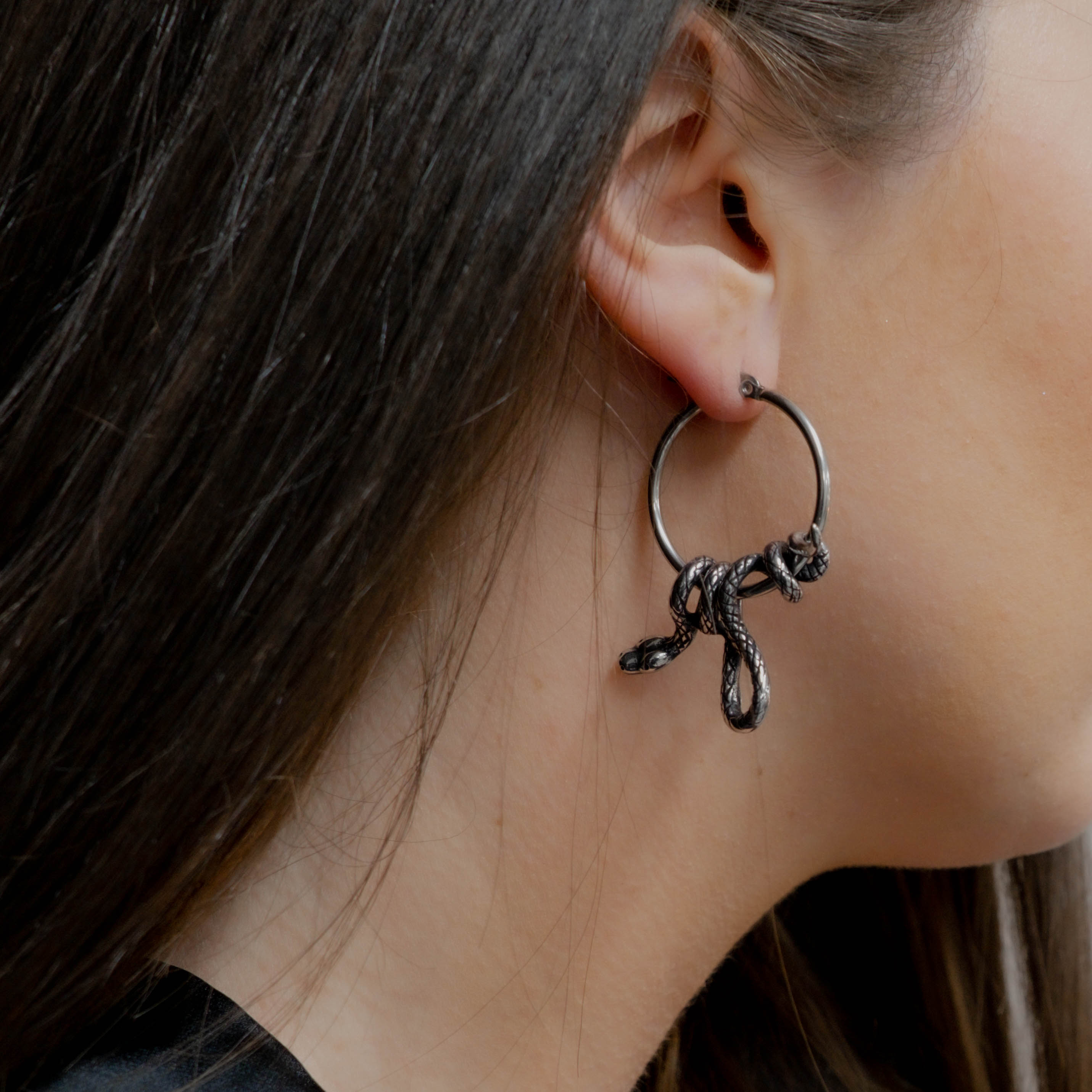 Serpent's Lair Snake Earrings