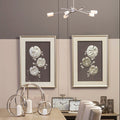 Silver Leaf Design Wall Art with Wooden Frame | Nason