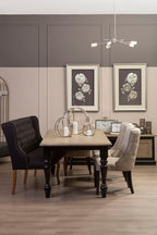 Silver Leaf Design Wall Art with Wooden Frame | Nason