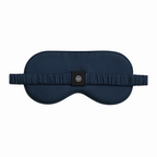 Essential Silk Sleep Eye Mask in Navy (Eucalyptus Silk)
