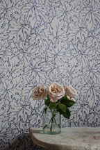Ethereal Leaves - in Misty - Wallpaper