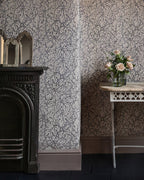 Ethereal Leaves - in Misty - Wallpaper