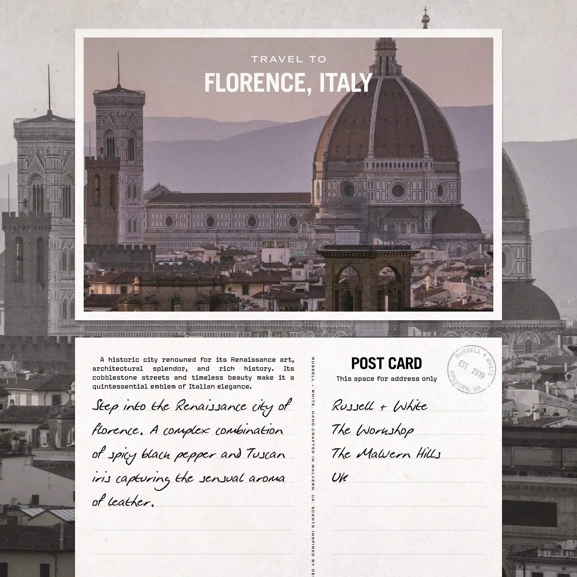 Firenze Leather 100ml Reed Diffuser