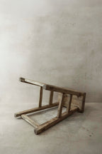 Vintage Rustic Elm Wood Stool - Medium - No 33