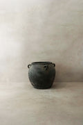 Vintage Dark pot with ears - E4.8