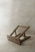 Vintage Rustic Elm Wood Stool - Medium - No 34