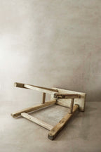 Vintage Rustic Elm Wood Stool - Medium - No 17