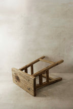 Vintage Rustic Elm Wood Stool - Medium - No 18