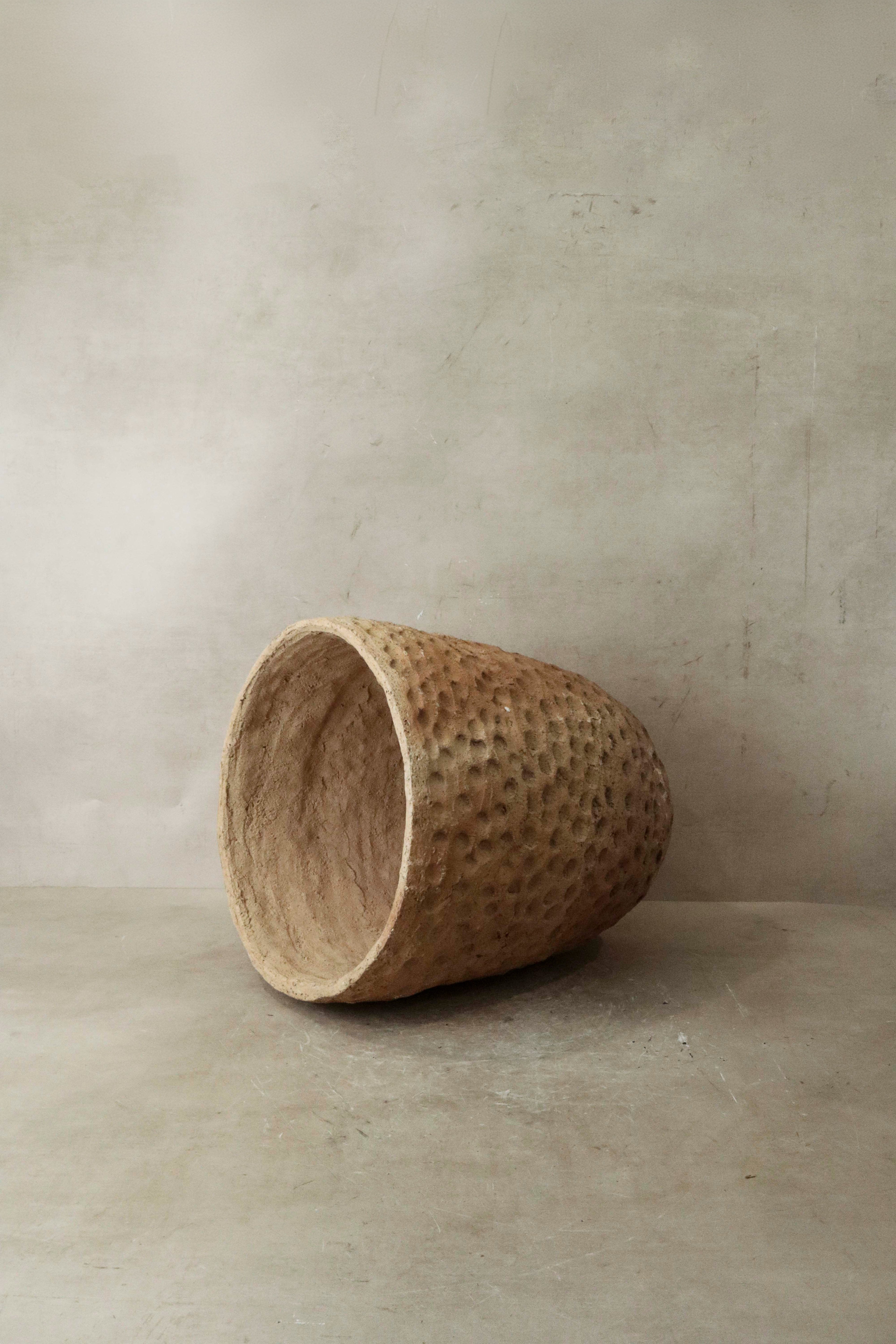 Textured Gwayi Clay Pot - Zimbabwe - 30.1