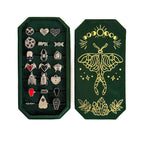Moth and Moon Green Ring Jewellery box