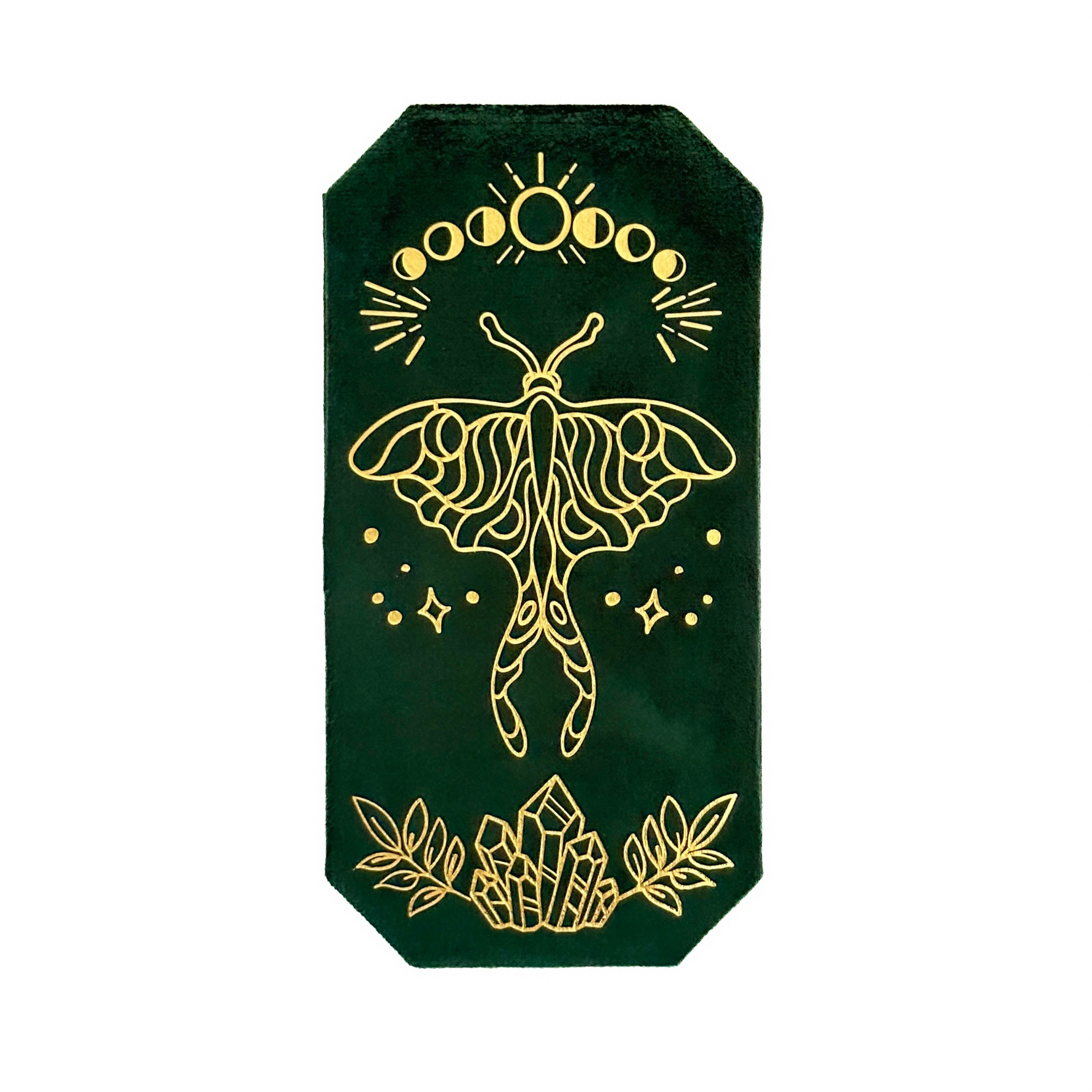 Moth and Moon Green Ring Jewellery box