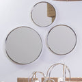 Small Nickel Finish Wall Mirror | Leonov