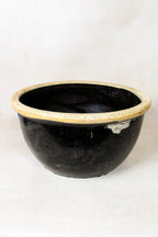 Wabi Sabi Antique Dark Glazed Terracotta Bowl Small- 86.1