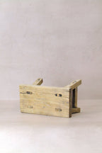 Vintage Rustic Elm Wood Stool - Small - No 28