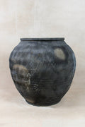 Vintage Textured Grey Pot - VT16