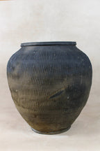 Vintage Textured Grey Pot - VT18