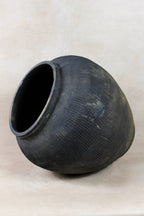 Vintage Textured Grey Pot - VT18
