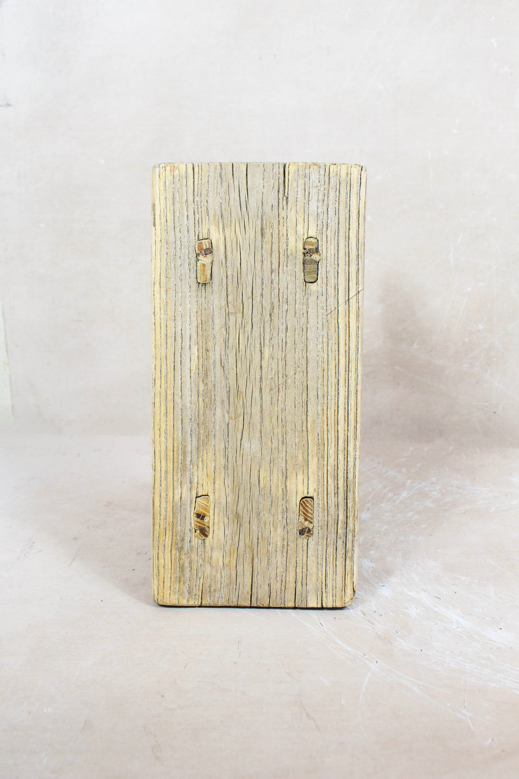 Vintage Rustic Elm Wood Stool Small - No 60
