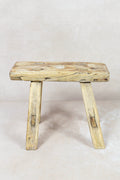 Vintage Rustic Stool Small - Elm wood - 70