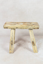 Vintage Rustic Stool Small - Elm wood - 70