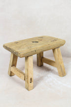 Vintage Rustic Stool Small - Elm wood - 71