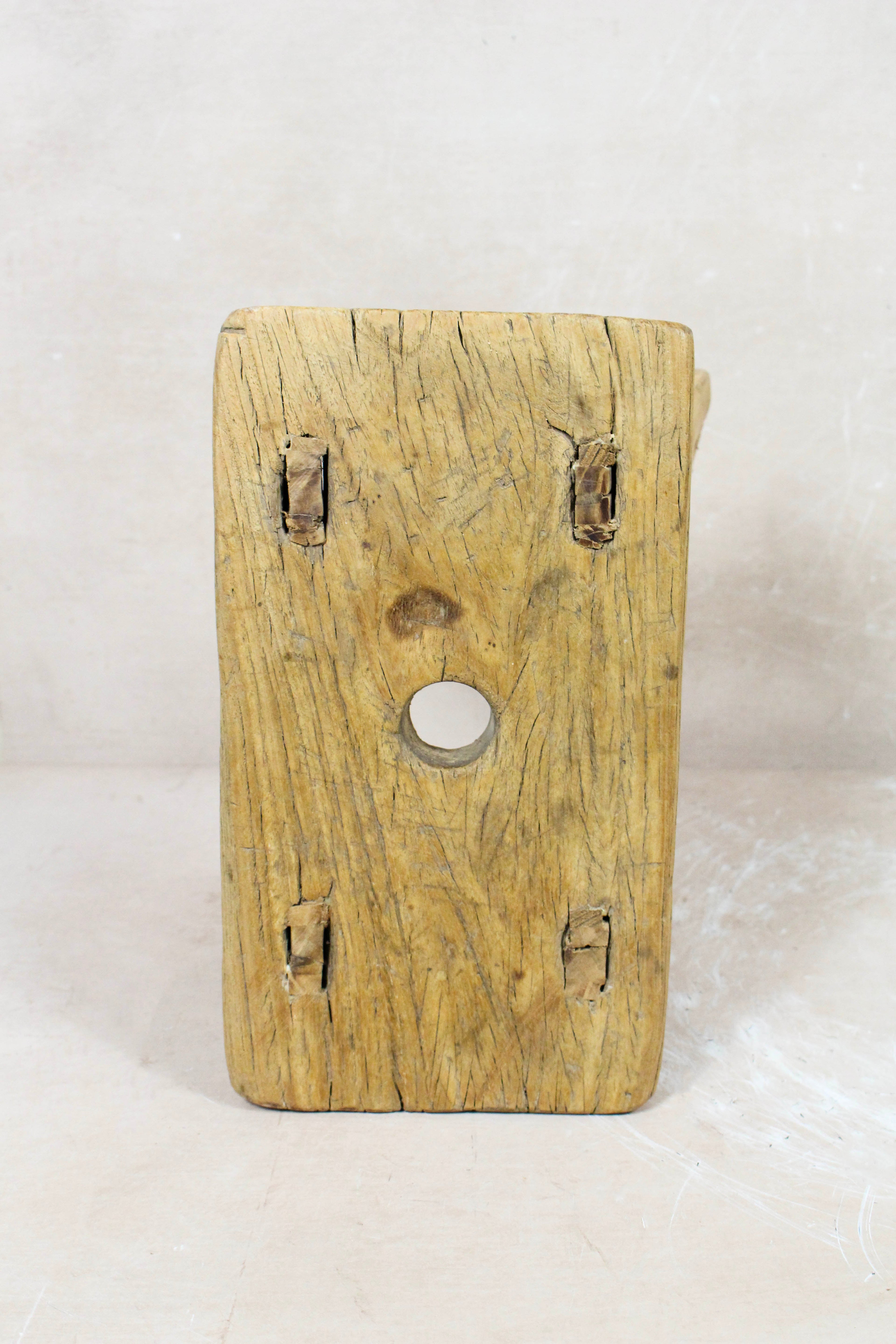 Vintage Rustic Stool Small - Elm wood - 71