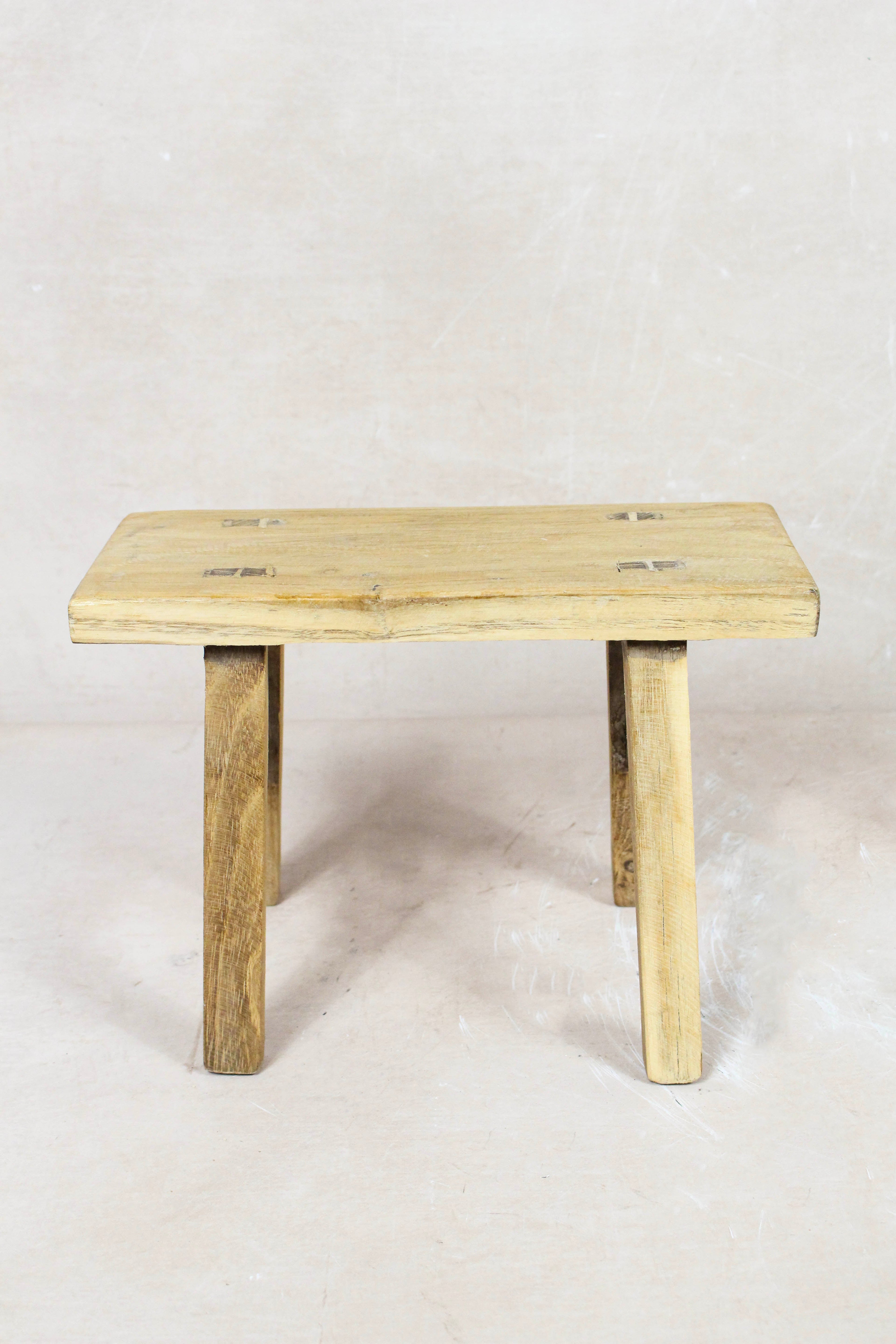 Vintage Rustic Stool Small - Elm wood - 72