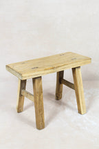 Vintage Rustic Stool Small - Elm wood - 72