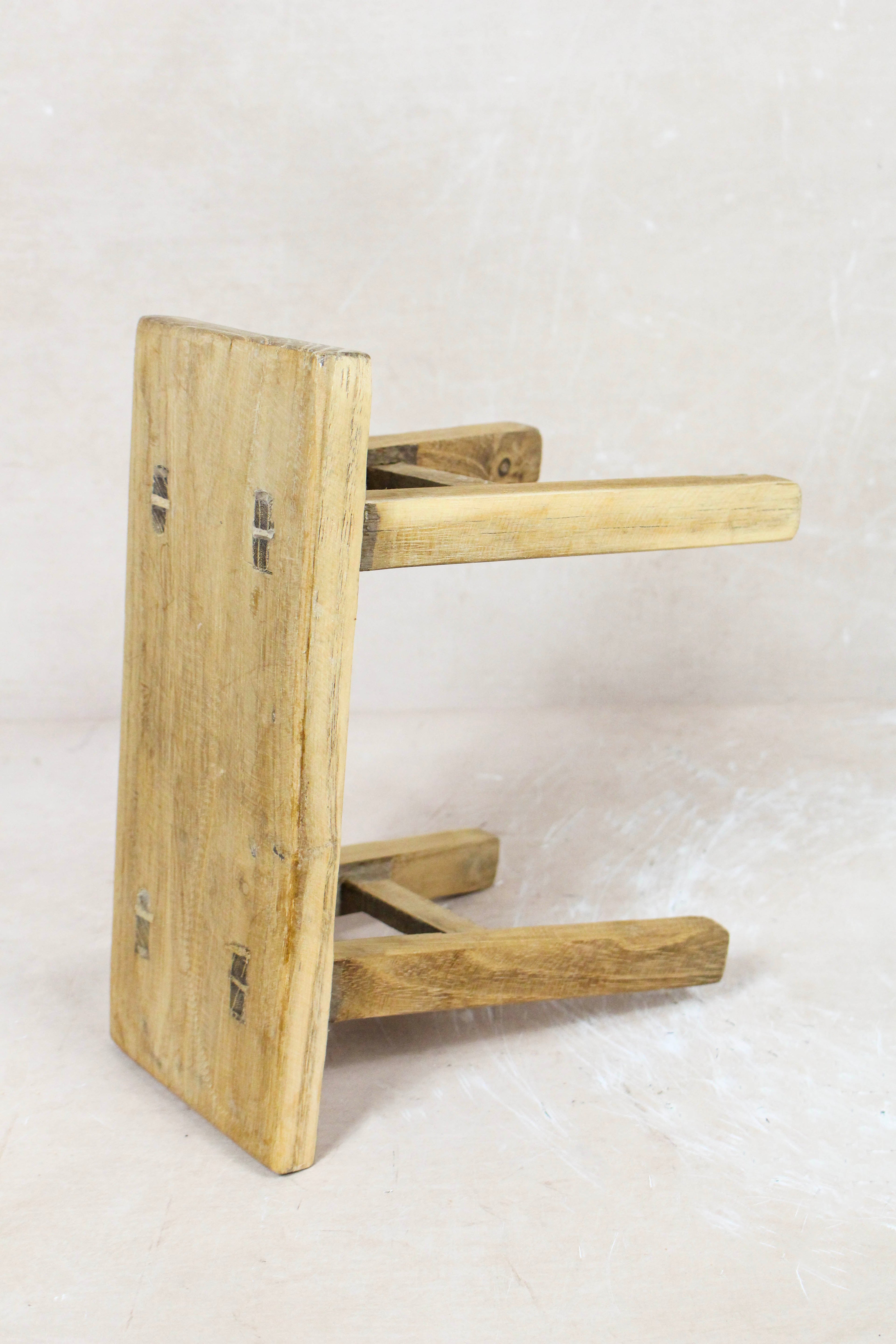 Vintage Rustic Stool Small - Elm wood - 72