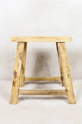 Vintage Rustic Stool - Elm wood - 77