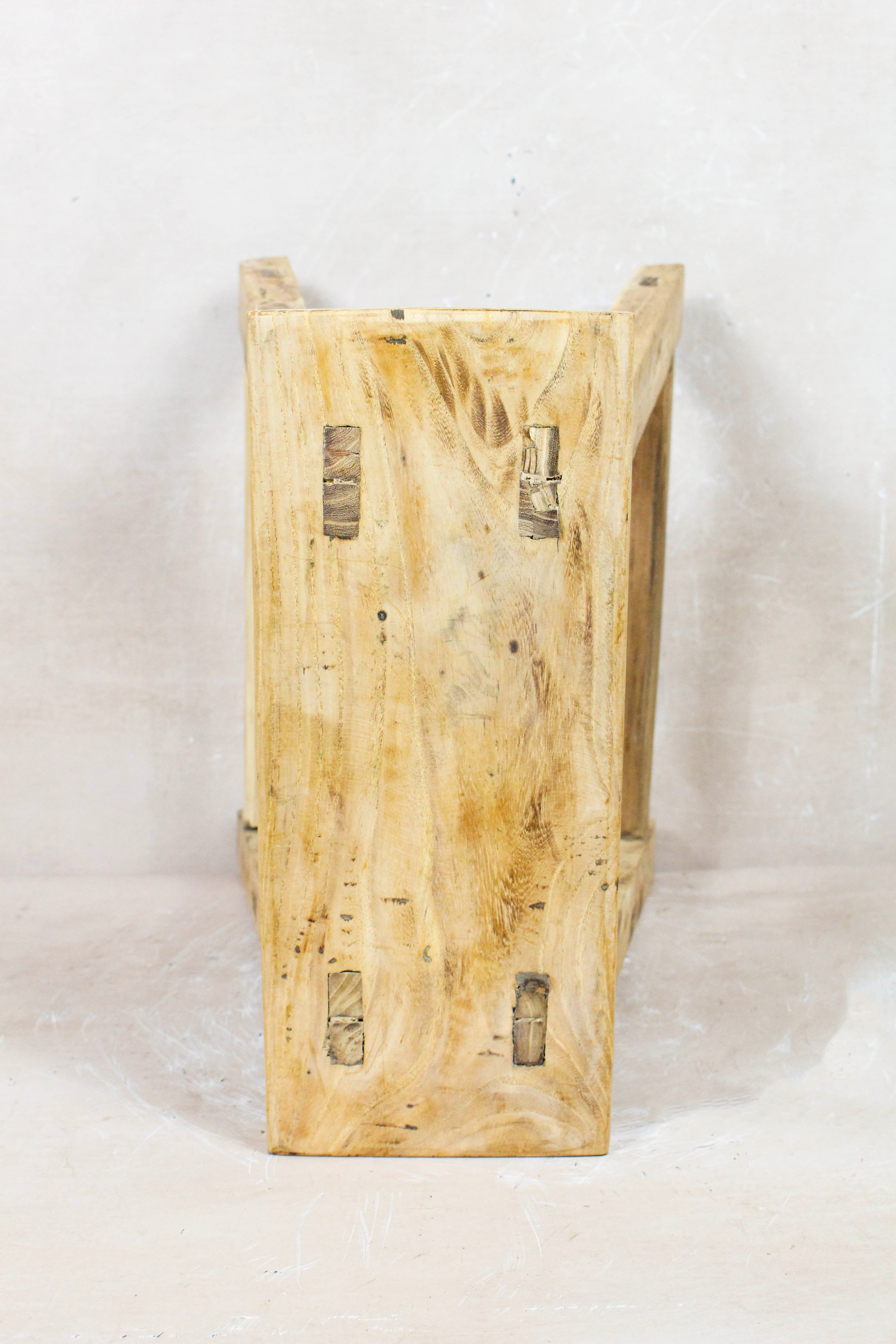 Vintage Rustic Stool - Elm wood - 77