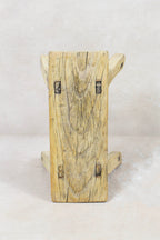 Vintage Rustic Stool Small - Elm wood - 80