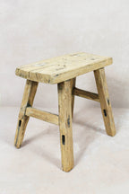 Vintage Rustic Stool Small - Elm wood - 82