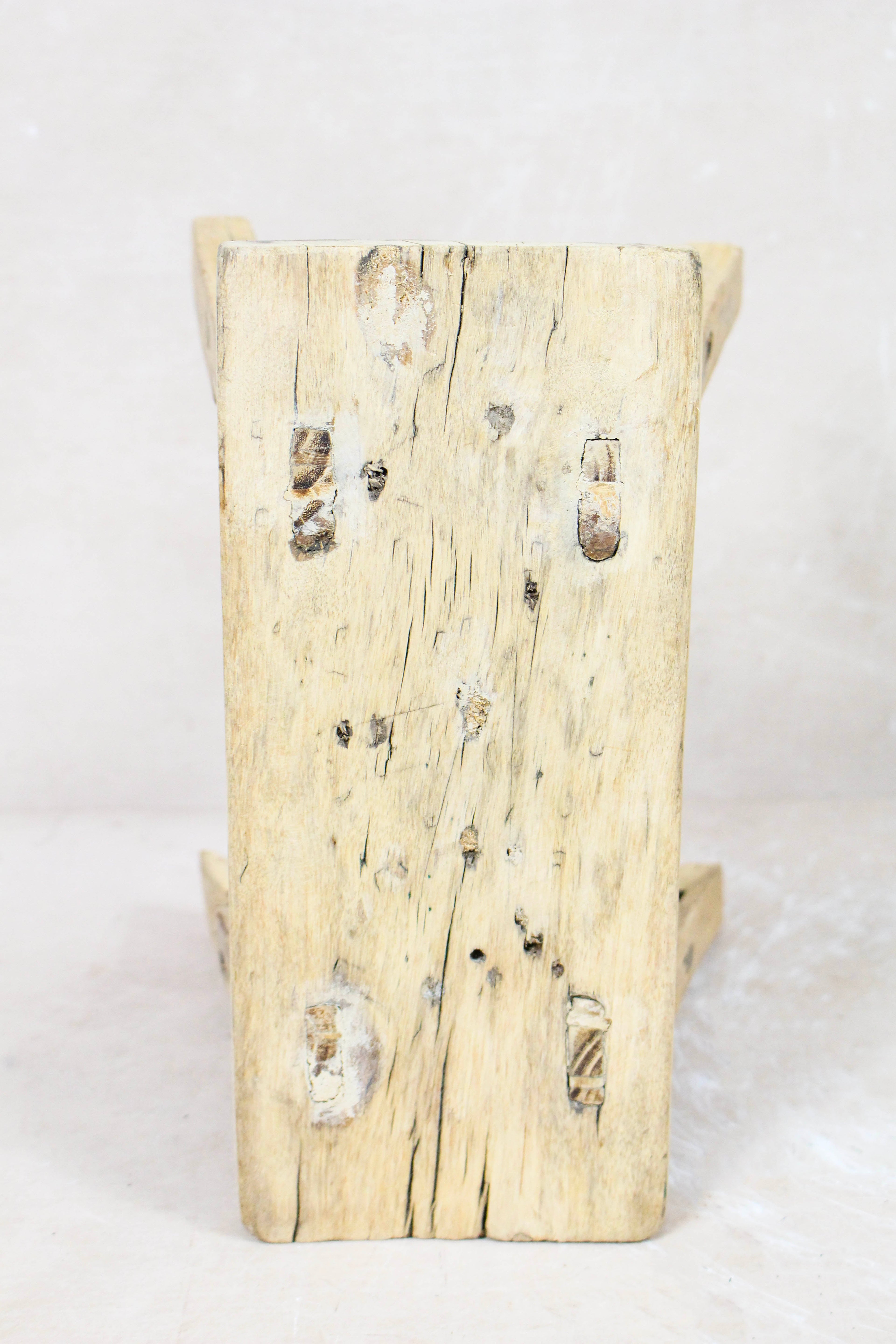 Vintage Rustic Stool Small - Elm wood - 82