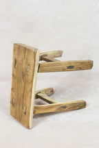 Vintage Rustic Stool Small - Elm wood - 84