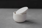 WHITE CONCRETE SMALL JEWELLERY HOLDER, WHITE CONCRETE TEALIGHT HOLDER