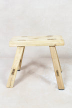 Vintage Rustic Stool Small - Elm wood - 85